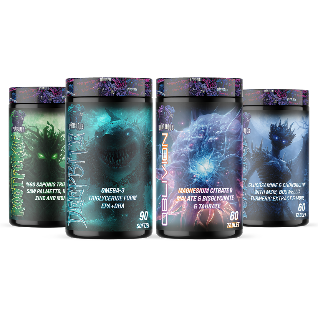 BONEFORGE + ROOTFORGE + OBLIVION + DEEPBITE 4'LÜ VİTAMİN SETİ