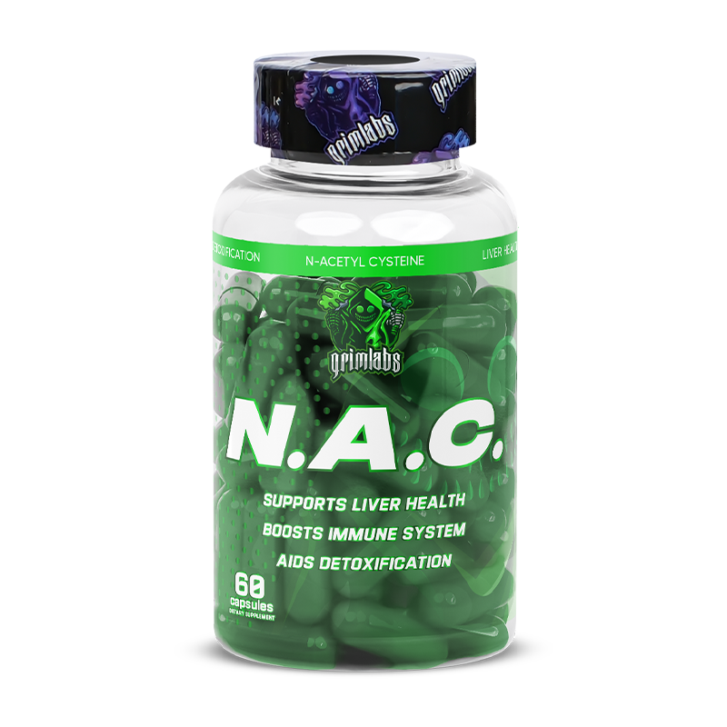 GRIMLABS NAC (N-ACETYL CYSTEINE) Karaciğer Koruyucu 500mg 60 CAPS