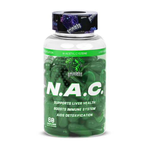 GRIMLABS NAC (N-ACETYL CYSTEINE) Karaciğer Koruyucu 500mg 60 CAPS