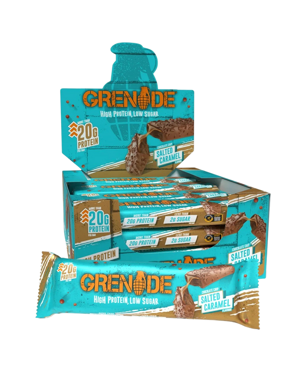 GRENADE PROTEIN BAR SALTED CARAMEL 60G x 12 ADET - 20G PROTEIN