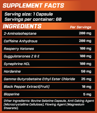 GRIMLABS SHREDDER THERMOGENIC FAT BURNER 60 SERVINGS