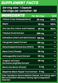 GRIMLABS SINISTER TESTO BOOSTER 30 SERVINGS