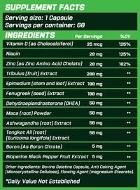 GRIMLABS SINISTER TESTO BOOSTER 60 SERVINGS